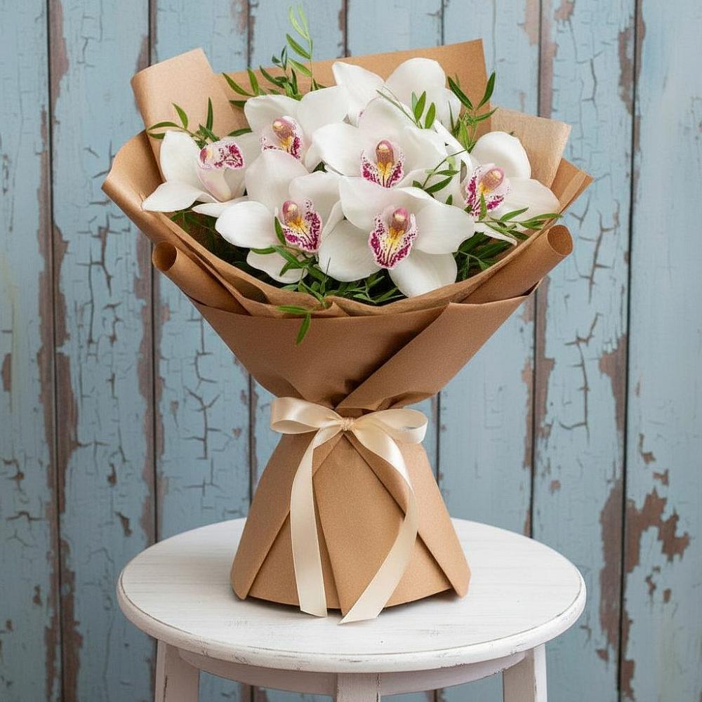 Букет цветов из: Орхидеи и Розы в Петровске-Забайкальском