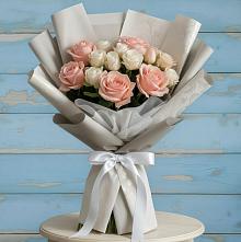 Букет цветов из:  Розы в Петровске-Забайкальском