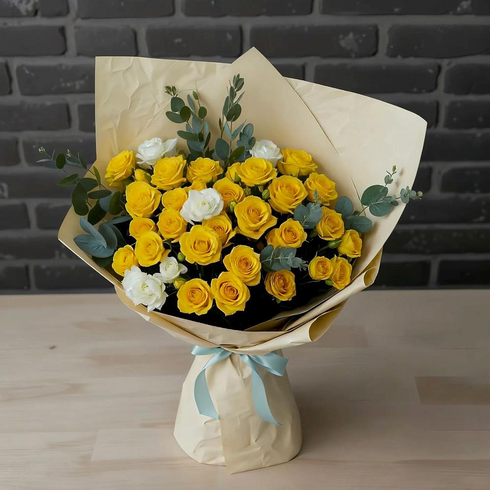 Букет цветов из: Розы в Петровске-Забайкальском