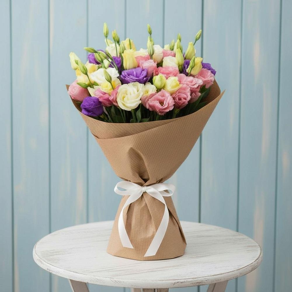 Букет цветов из: Лизиантусы в Петровске-Забайкальском