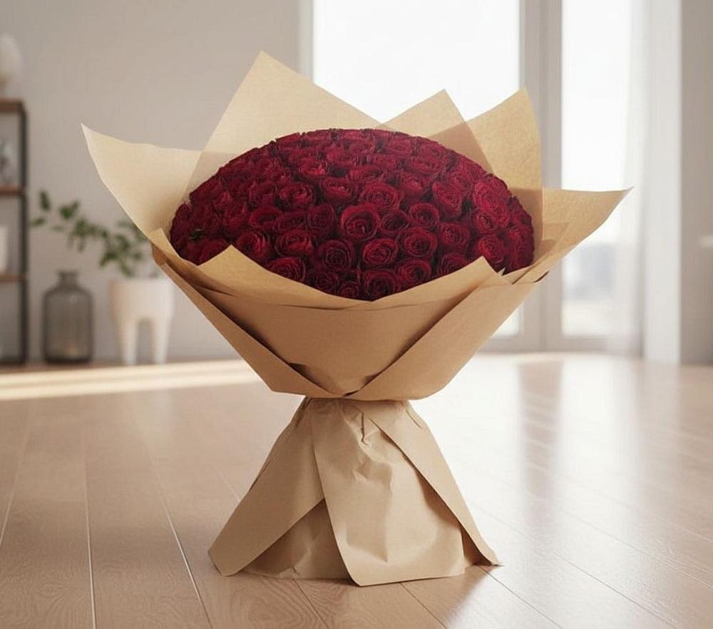 Букет 101 Красная роза в Петровске-Забайкальском
