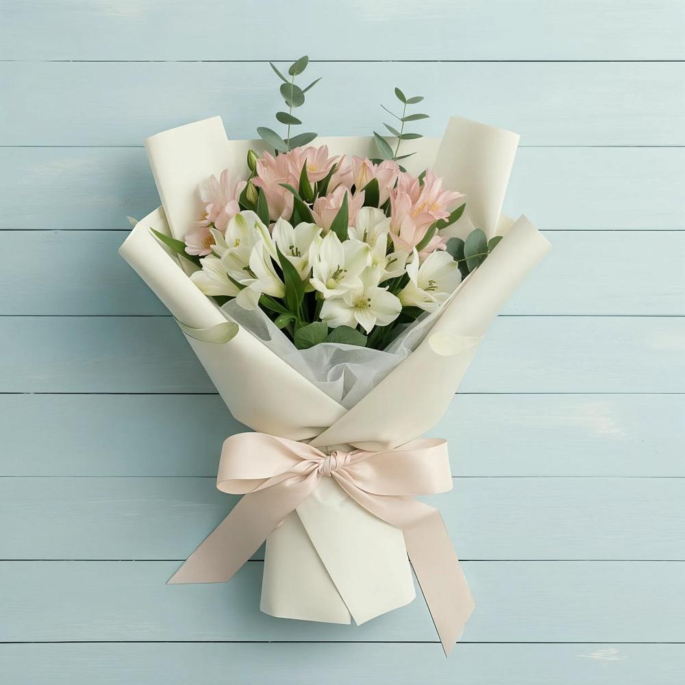 Букет цветов из: Альстромерии в Петровске-Забайкальском