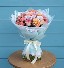 Букет цветов из:  Хризантемы и Розы #REPLACE_PRED# Петровске-Забайкальском