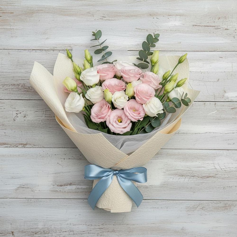 Букет цветов из: Лизиантусы в Петровске-Забайкальском